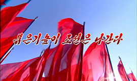 Corea avanza con la bandera roja en alto 